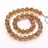 Round Synthetic Moonstone Beads Strands G-M210-6mm-04-1