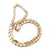 Electroplated Natural Lava Rock Beads Strands G-I360-K02-02-2