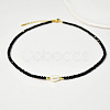 Natural Freshwater Pearl & Glass Beaded Necklaces for Women AC5368-9-1