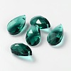 Faceted Teardrop Glass Pendants GLAA-O008-A03-1