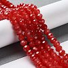 Baking Paint Imitation Jade Glass Bead Strands LS-DGLA-A034-J4MM-A32-3