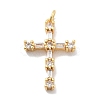 Brass Micro Pave Cubic Zirconia Pendants KK-M305-01G-03-1