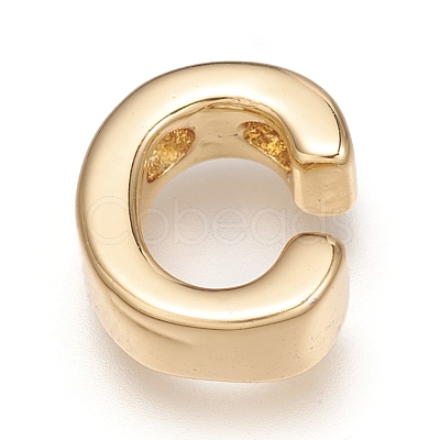 Brass Charms X-ZIRC-I037-01C-G-1