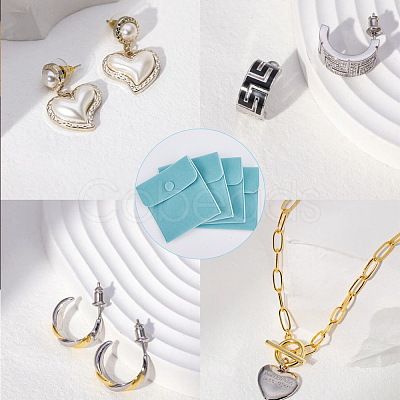 8Pcs 2 Style Square Velvet Jewelry Bags TP-HY0001-06B-1
