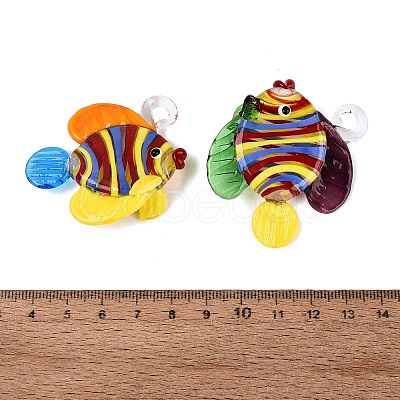Handmade Lampwork Pendants LA-N048-08-1