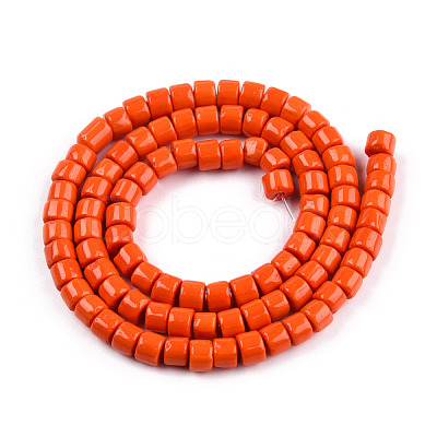 Opaque Solid Glass Bead Strands GLAA-N047-09-F02-1