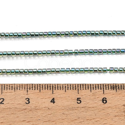Electroplate Glass Beads Strands GL-CBAA615-01E-1