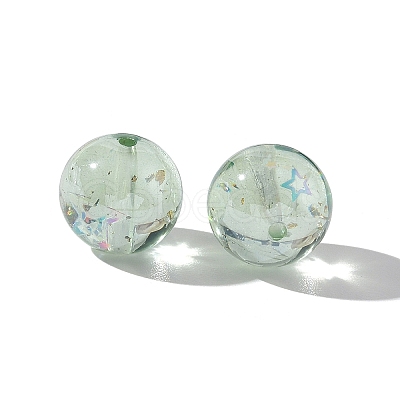 Luminous Transparent Resin Beads RESI-F073-03C-1