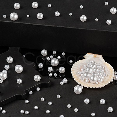 1700Pcs ABS Plastic Imitation Pearl Beads KY-LS0001-19-1