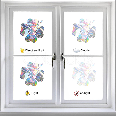 Waterproof PVC Laser No-Glue Stickers DIY-WH0321-49-1