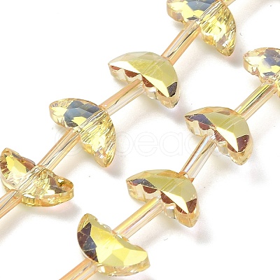 Electroplate Transparent Glass Beads EGLA-H112-05HP-02-1