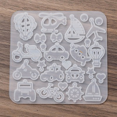 Pendant Silicone Molds AJEW-S041-04B-1