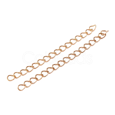 Brass Curb Chain Extender KK-T069-35C-1