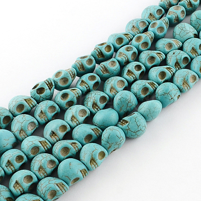 Gemstone Beads Strands TURQ-S105-10x10mm-07-1