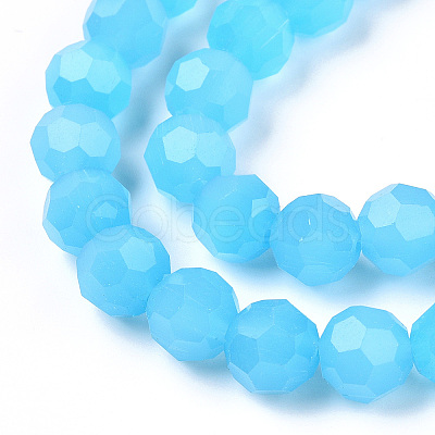 Imitation Jade Glass Beads Stands EGLA-A035-J10mm-D04-1