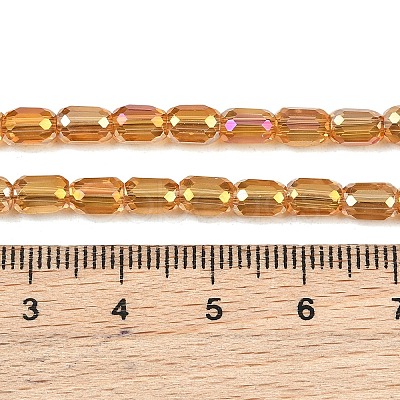 Electroplate Glass Beads Strands EGLA-D031-01S-1