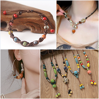 120Pcs Handmade Porcelain Beads PORC-LT0001-13D-1