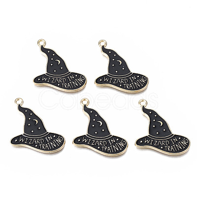 Rack Plating Alloy Enamel Pendants PALLOY-N164-015-1
