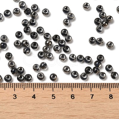 Transparent Inside Colours Glass Seed Beads SEED-H002-A-C229-1