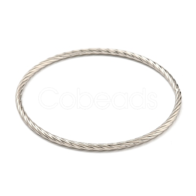 Non-Tarnish 7Pcs Vacuum Plating 202 Stainless Steel Bangle Sets BJEW-M317-11P-1