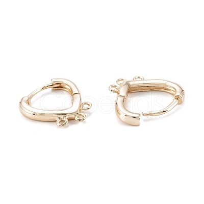 Brass Hoop Earring Findings KK-D063-11G-1