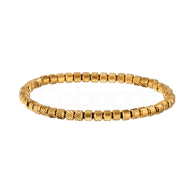 304 Stainless Steel Stretch Bracelets for Women Men WGB27EC-03-1