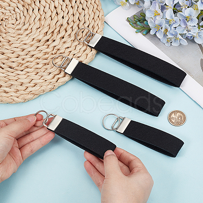 4Pcs 2 Styles Felt Keychain Clasps FIND-GF0009-68-1
