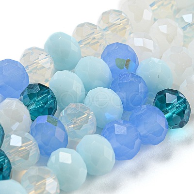 Glass Beads Strands EGLA-A034-M8mm-12-1