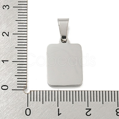 304 Stainless Steel Pave Natural White Shell Pendants STAS-S130-03P-H-1
