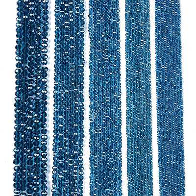 Electroplate Glass Beads Strands EGLA-A044-T6mm-A27-1