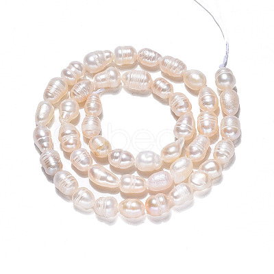 Natural Cultured Freshwater Pearl Beads Strands X-PEAR-N012-05E-1