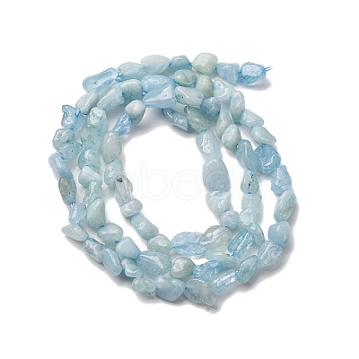 Natural Aquamarine Beads Strands G-I389-A17-1