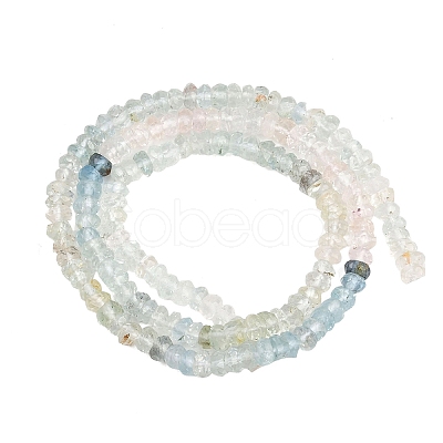 Gradient Color Natural Morganite Beads Strands G-Z152-D03-01-1