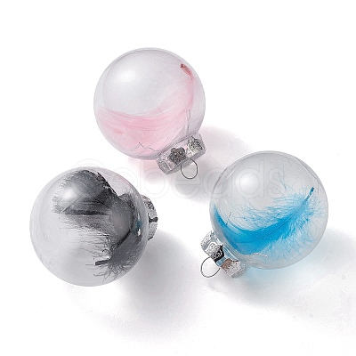 (Defective Closeout Sale: Surface Scratch) Plastic Ball Ornament Decoration HJEW-XCP0001-05-1