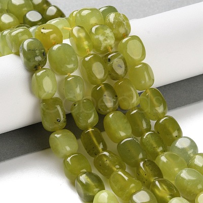 Natural Lemon Jade Beads Strands G-P497-01D-04-1