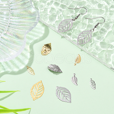 160Pcs 8 Styles 304 Stainless Steel Pendants STAS-YW0003-46-1