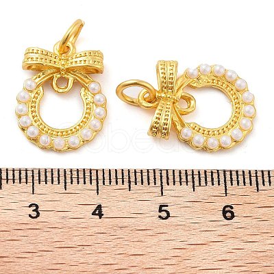 ABS Plastic Bead Alloy Pendants ENAM-M008-04G-02-1