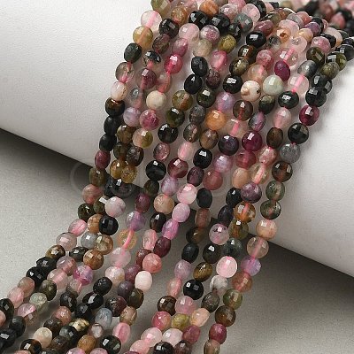 Natural Multicolor Tourmaline Beads Strands LS-G-E530-07H-1