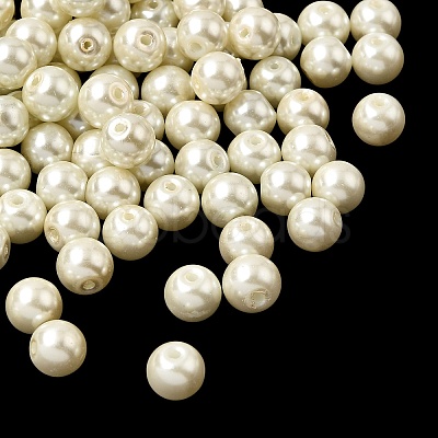 Pearlized Glass Imitation Pearl Beads LS-HY-XCP0001-31-1