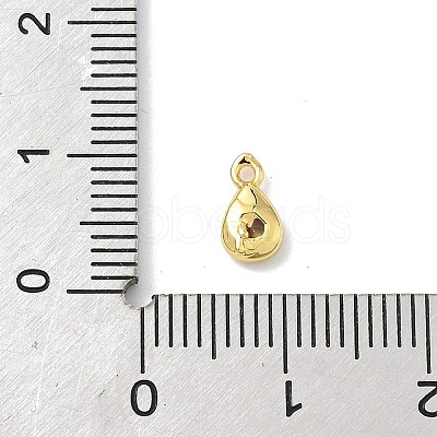 Brass Micro Pave Cubic Zirconia Charms KK-G548-20G-05-1