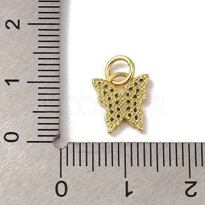 Brass Micro Pave Cubic Zirconia Pendants KK-H487-14G-1