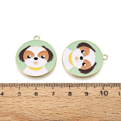 Eco-Friendly Alloy Enamel Pendants X-ENAM-Q437-057-NR-1