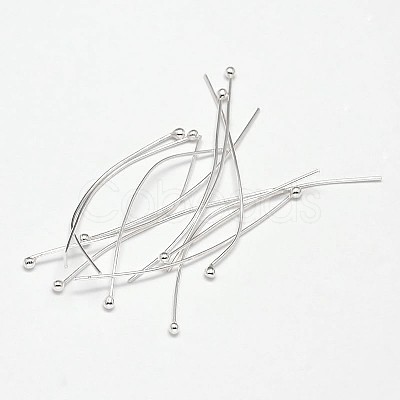 925 Sterling Silver Ball Head Pins STER-F018-03J-1