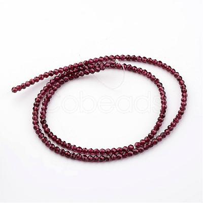 Natural Garnet Beads Strands G-K127-01F-3mm-1