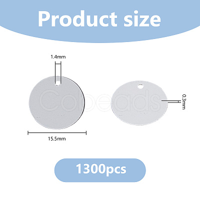 1300Pcs PVC Plastic Pendants PVC-DC0001-06B-1