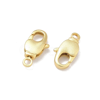 Brass Lobster Claw Clasps KK-B170-08G-1