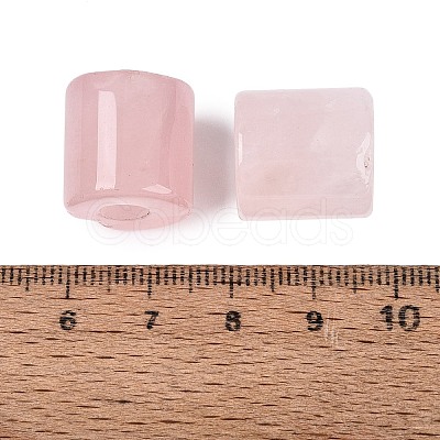 Natural Rose Quartz European Beads G-P520-05V-1