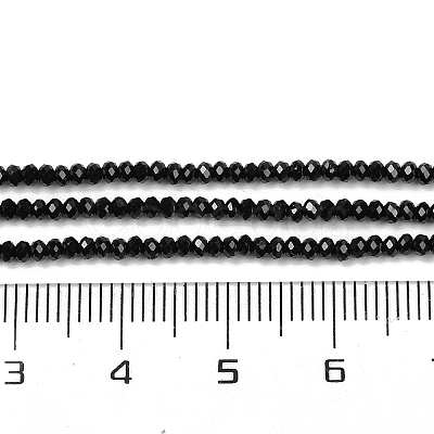 Natural Black Spinel Beads Strands G-P553-F08-01-1