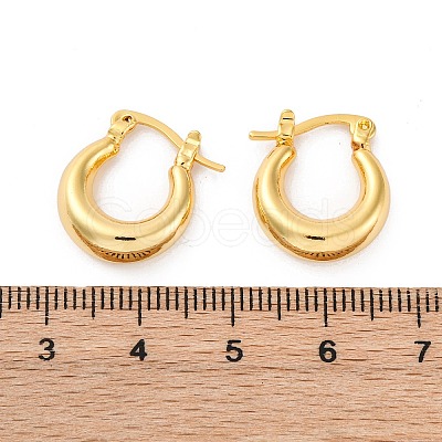 Chunky Huggie Hoop Earrings for Women LS-EJEW-A064-11G-RS-1