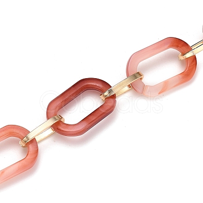 Handmade Acrylic Paperclip Chains AJEW-JB00697-03-1
